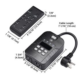Outdoor Dimmer for Decor Lights with Remote Control