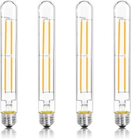 8.9IN LED Light Bulbs E26 Base, 6W 800LM 2700K Soft White T10 T9 Vintage Edison Bulbs Dimmable