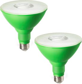 Decorations PAR38 Green LED Flood Light Bulbs Outdoor, Dimmable LED Light Bulb, 18W(120W Equivalent), Outdoor Weatherproof Light Bulb for Christm