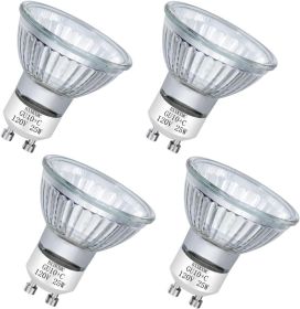 Halogen Bulb 25W NP5 Candle Warmer ETC Replacement Light Bulb (4 Pack) Halogen GU10 120V for Wax Melt, Tart Burner, Recessed, Track Lighting