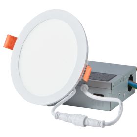 12 Pack 6 Inch LED Recessed Ceiling Light, 5CCT, Canless Wafer Downlight with Junction Box, 2700K/3000K/3500K/4000K/5000K Selectable