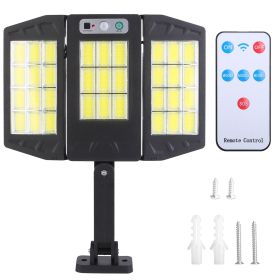 Solar Wall Light Outdoor 33 COB Beads PIR Motion Sensor Remote Control Wireless Lamps IP45 Waterproof Lighting for Garage Front Door Garden Pathw