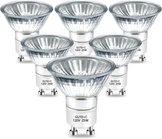 GU10 Halogen Bulb 120v 25W Halogen Light Bulbs, 2800k Warm White gu10 Dimmable for Candle Warmer, Scent Wax Burner, Fragrance Melt