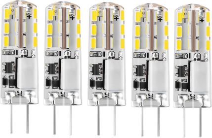 G4 LED Bulb T3 JC Bi-Pin Base, 12V AC/DC, 1.24W, 93LM, 6000K Cool White, Flicker-Free, Energy-Saving, 30,000 Hour Lifespan - Perfect for Chandeli