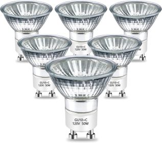 GU10 Halogen Bulb 120v 50w Warmer Bulbs, 2800k Warm White gu10 Dimmable for Candle Warmer, Scent Wax Burner, Fragrance Melt, Warming Bulb Pack of