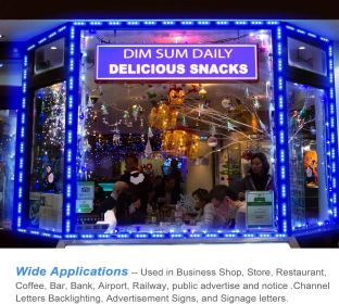 Super Bright IP65 Waterproof 5050 SMD Module Light Sign Strip Lamp DC 12V(tk/temu self-pickup orders) (Color: as picture)